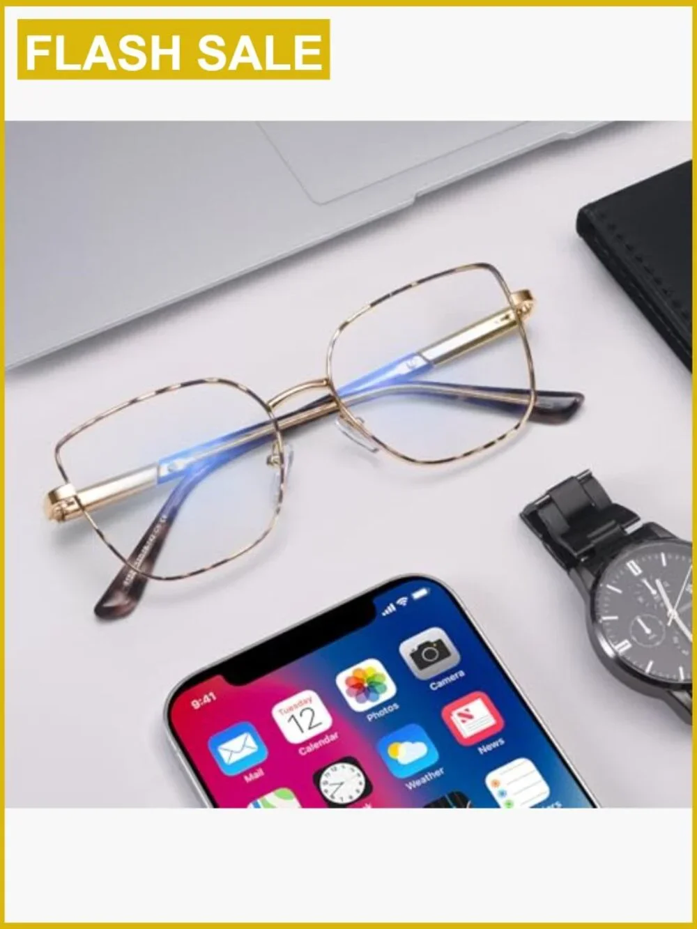 Cat Eye Blue Light Blocking Glasses Oversized Metal Frame